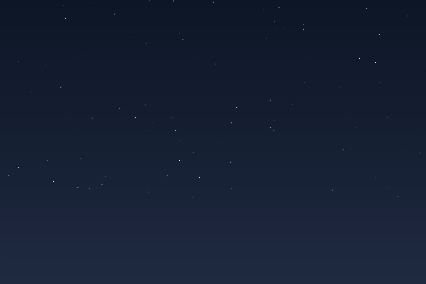 A clear night sky scattered with stars